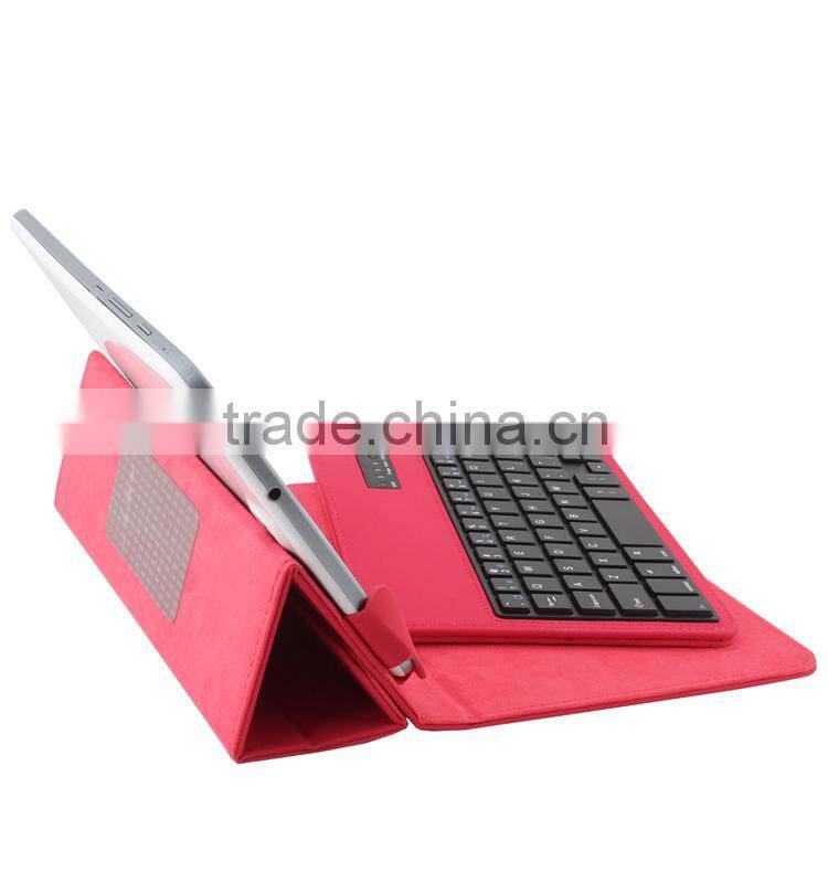 red Universal Leather Case Flip Cover for 7 inch Tablet Pu Stand Leather keybord Case