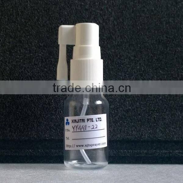 20ml PET Rod Nozzle Oral Spray Bottle with Cone Shape Shoulder