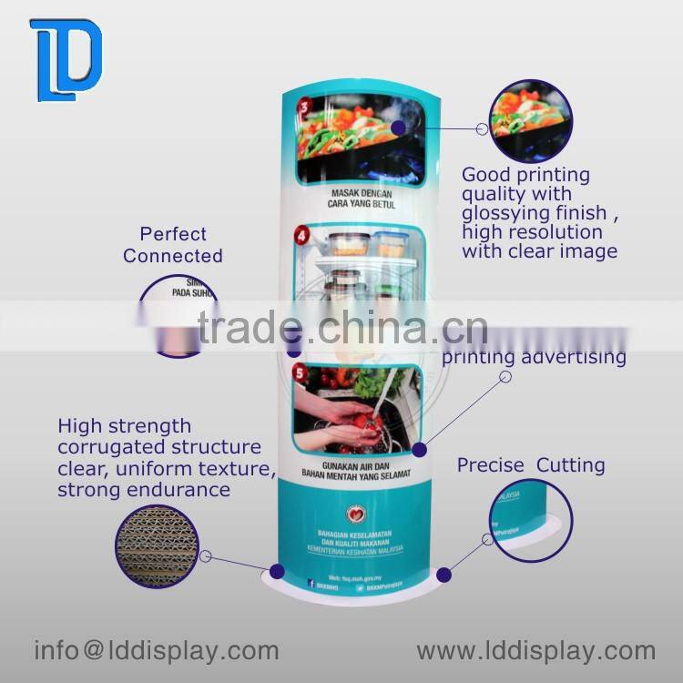 paper display stand for promotion, promotion paper pop up stand