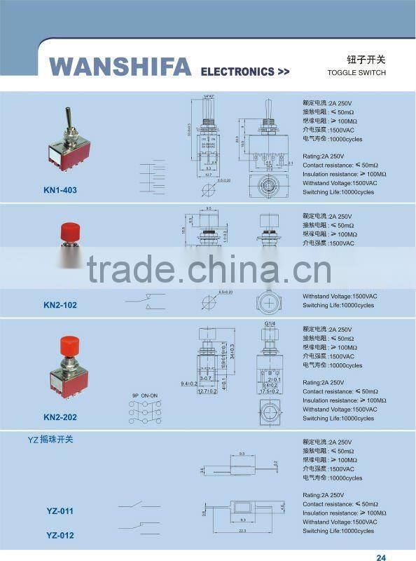 Momentary Toggle Switch KN1-102