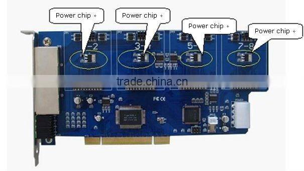 8 port FXS/FXO analog Asterisk PCI card