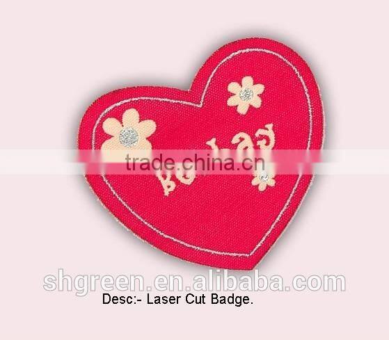 working uniform sewing on fabric badge patch