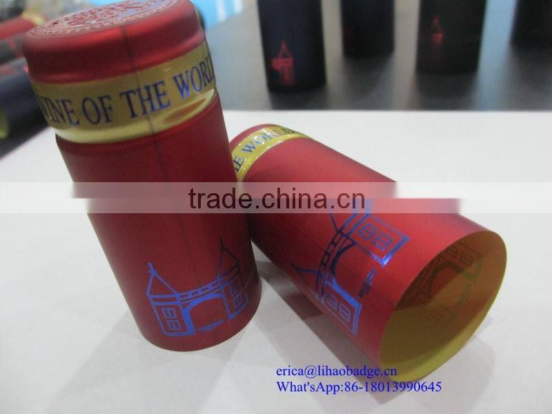 Shrink wrap cap,shink caps,pvc shrink cap