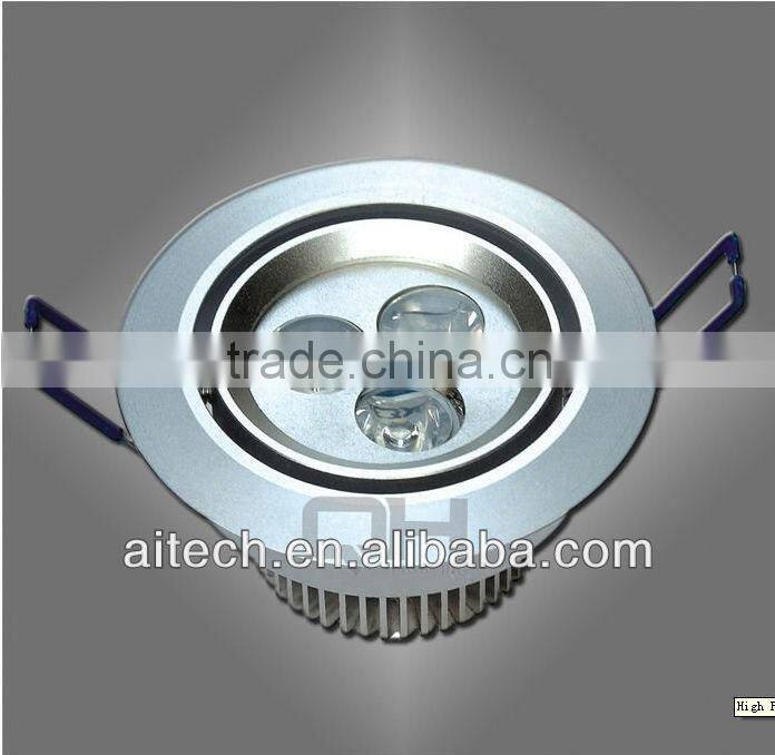 3*1W current output 300MA 250LM LED ceiling lamp