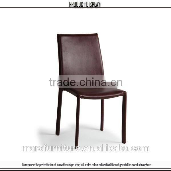Optional Stackable Colorful PVC Leather Dining Chair