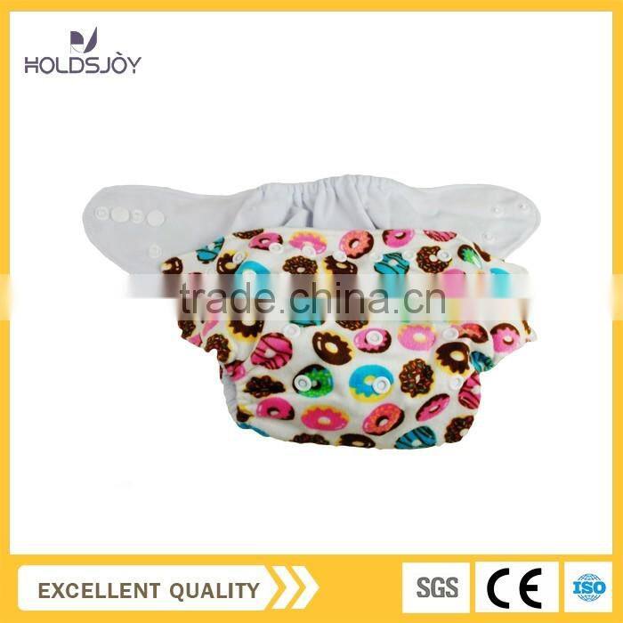 Reusable Bamboo Organic Baby Nursing Diaper/Washable Minkly PUL Surface