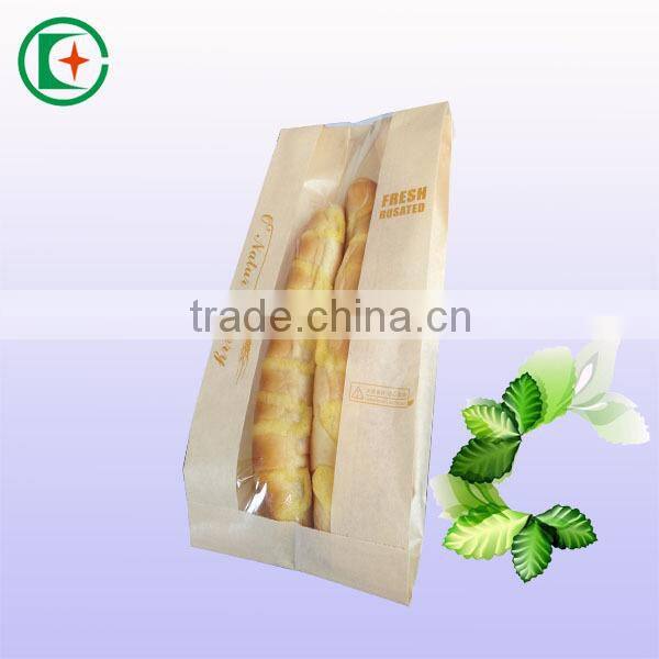 Clear window multiply bread paper bag industry toast paper bags
