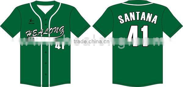 Fashion OEM Custom Fashion Black Baseball Jersey Uniform Shirts Wear Clothes