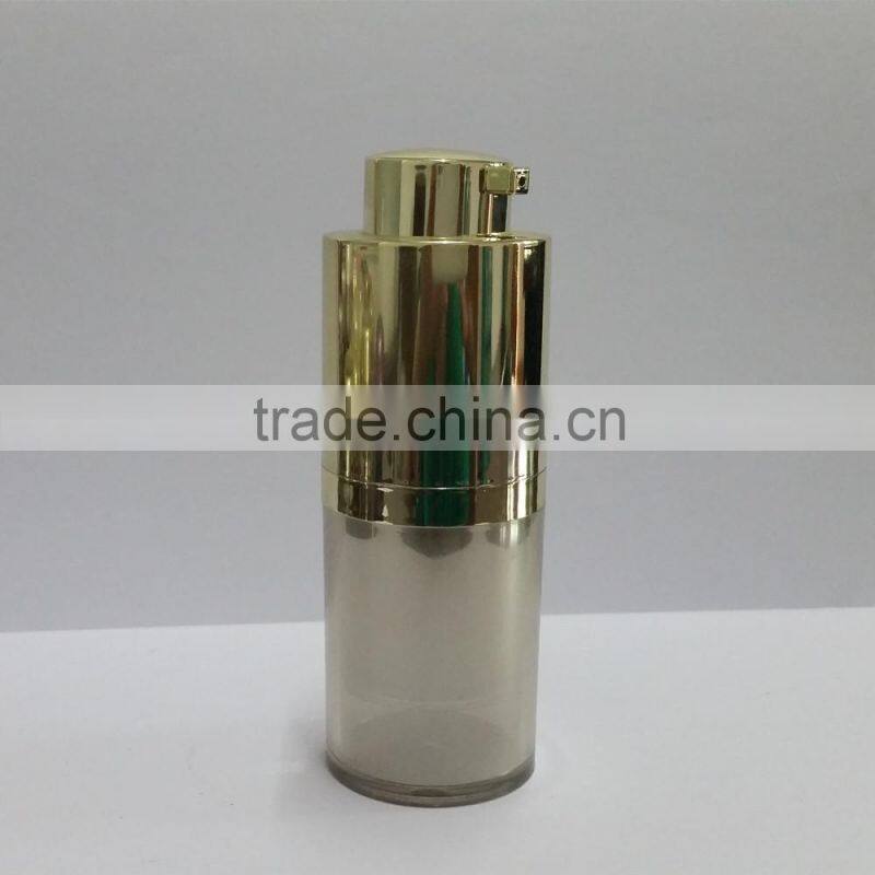 New style high quality round cosmetic airless pump bottle acrylic bottle for personal care