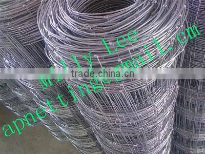 hinge joint network knotted field fence factory/ knotted woven fence mesh