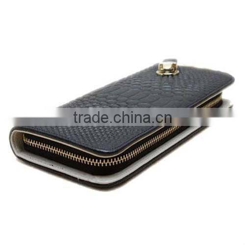 Ladies Women Alligator Pattern Genuine Leather Wallet (BCN003)