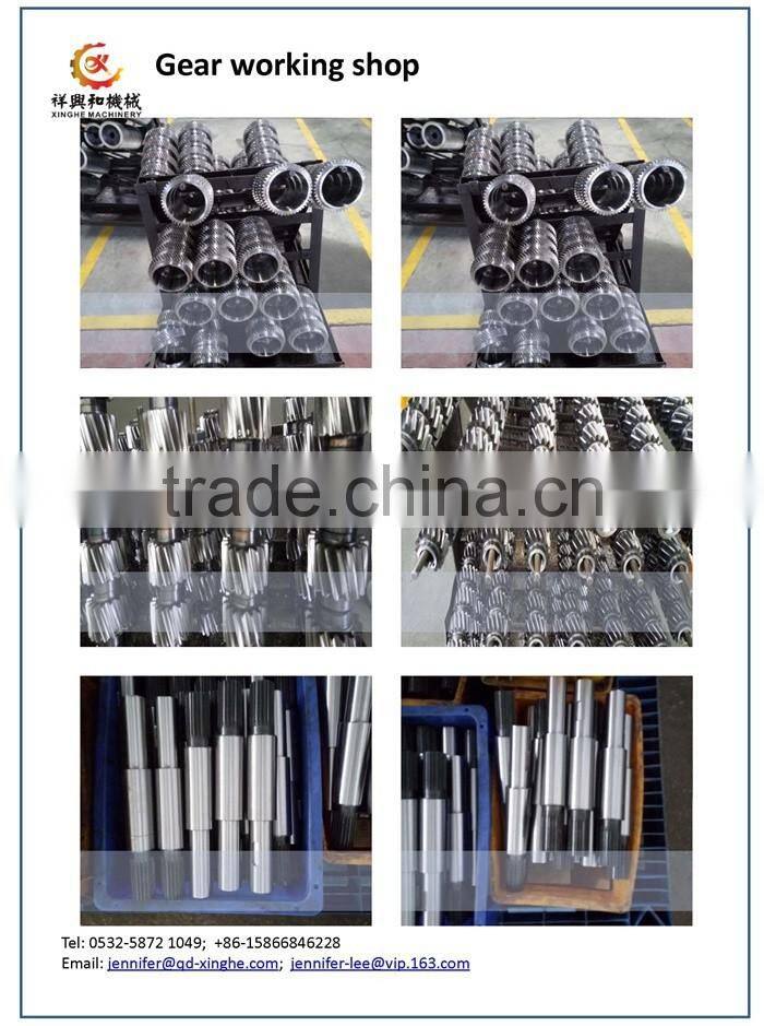 CNC machining center bevel gear spur gear spline shaft with nitriding finish