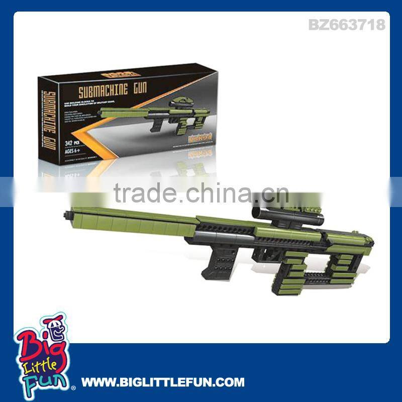 Plastic sniper rifle toy gun,building toys for boys