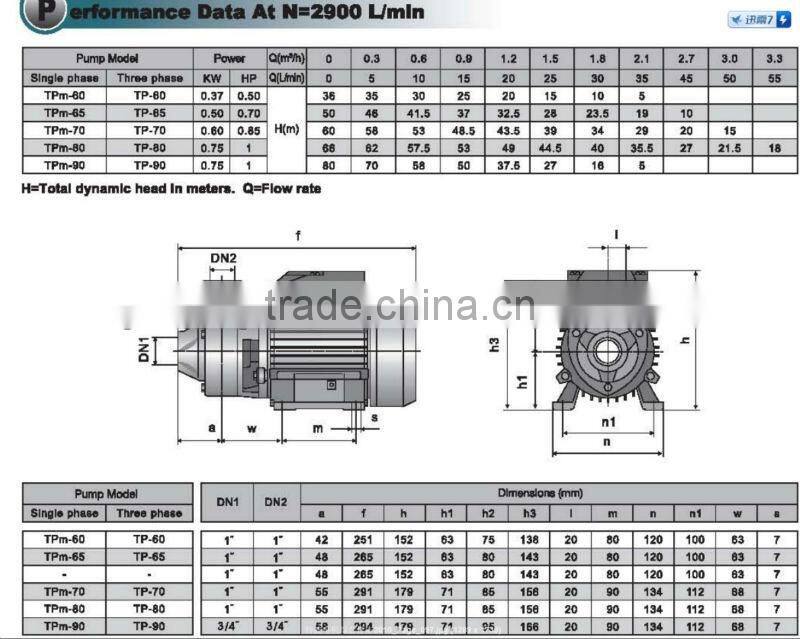 TPM Series Suction Peripheral Pump