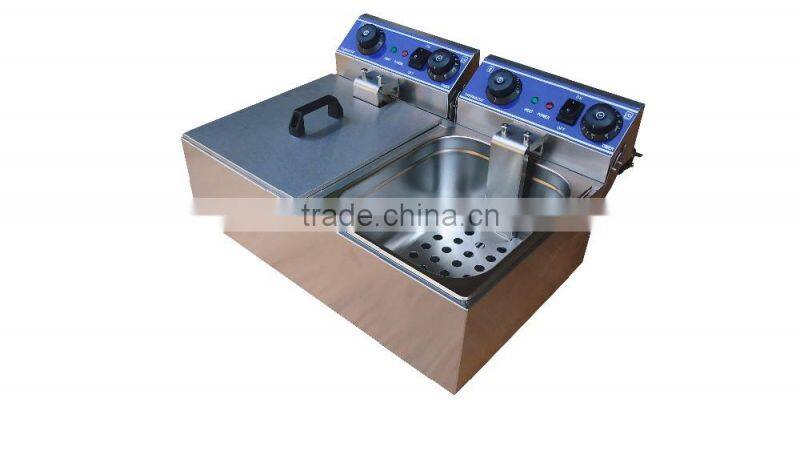 New Electric Two Tank Fryer Machine GRT - E102B