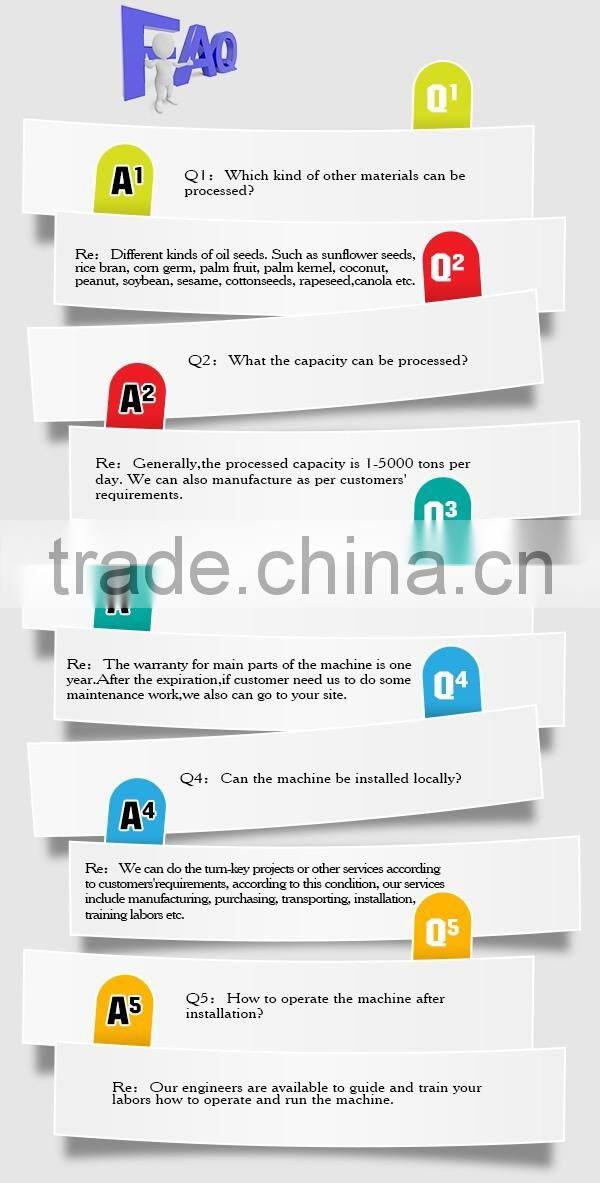 energy saving cottonseed oil processing machine