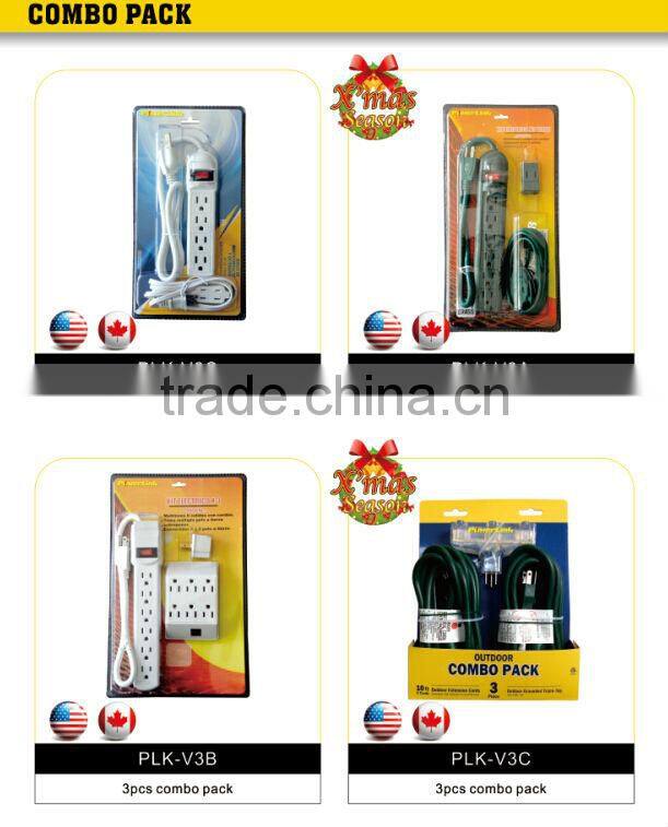 H60030 25 ft Heavy Duty Electric Extension Power Cord 12 Gauge Cable Indoor Outdoor