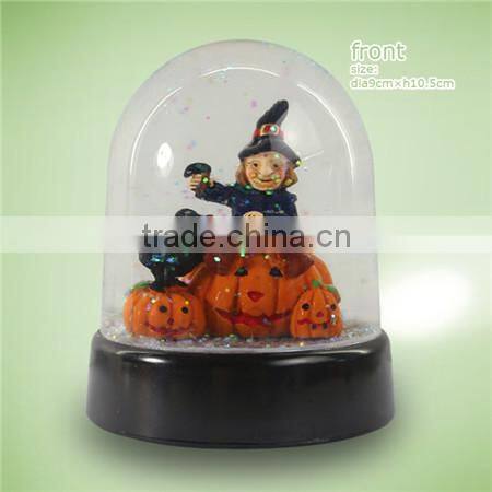 Plastic ghost snow globe