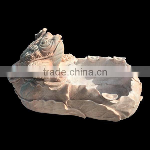 Garden decorative marble frog statue