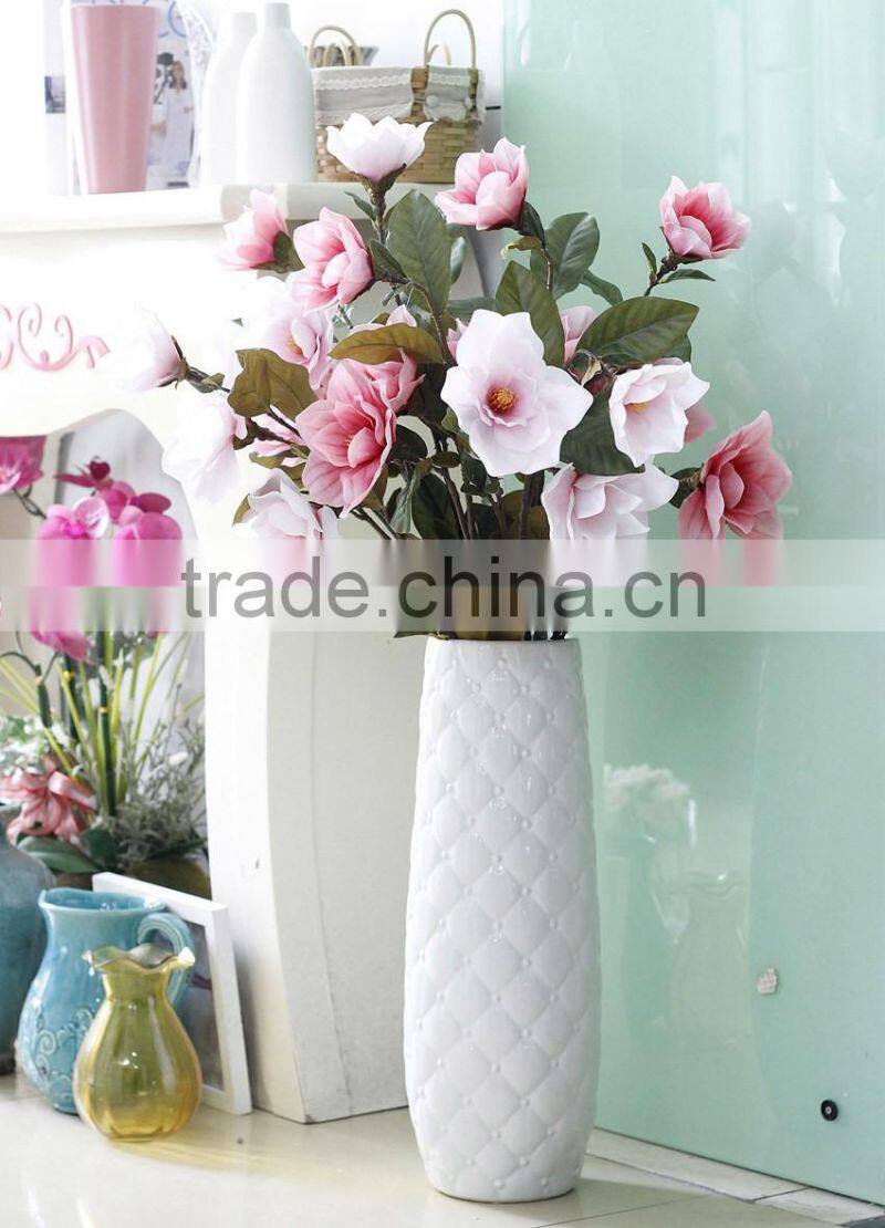 Home& wedding real touch rubber Magnolia decorative artificial table flowers