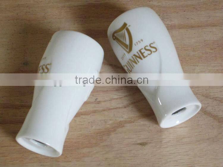 wholesale custom logo ceramic porcelain white salt and pepper shaker cruet set