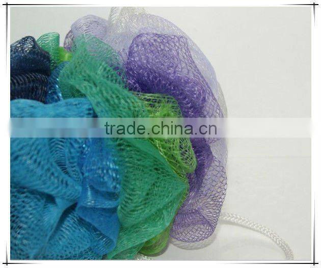 Colorful Netting PE Mesh Bath Sponge Flower Balls