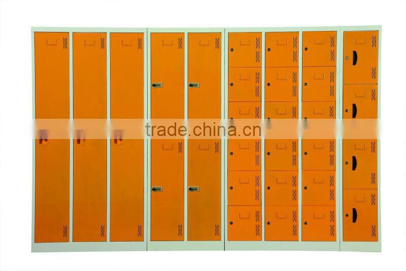 Professional 2 door changing room staff clothing metal locker