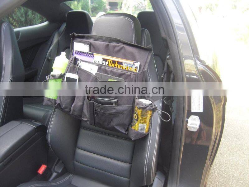 Car storage bag back seat tray car organizer