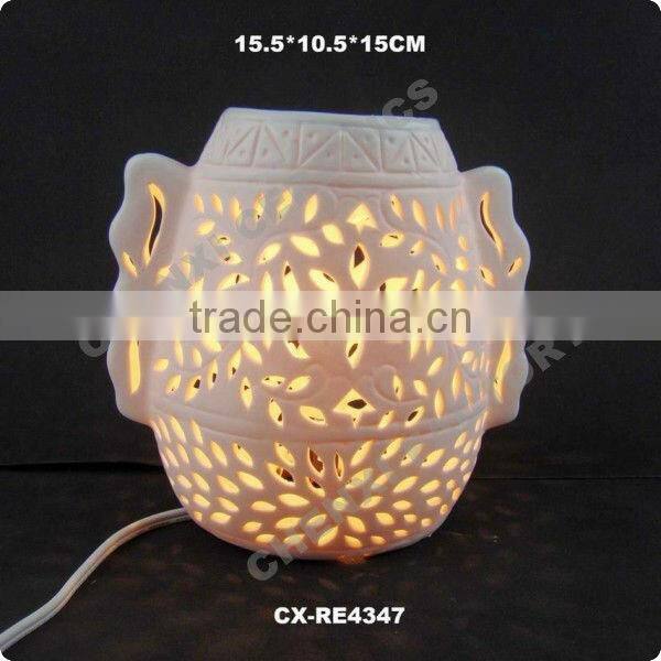 porcelain electric wax warmer Ceramic electric oil burner ceramic electric candle warmer ceramic night light