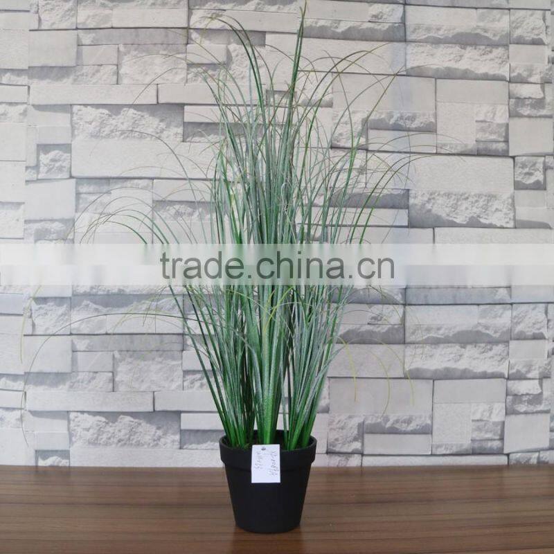 Potted plastic grass bonsai