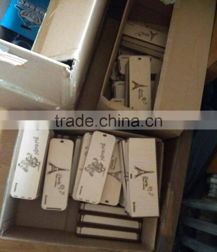 The large capacity simple wooden students creative custom printed pencil case