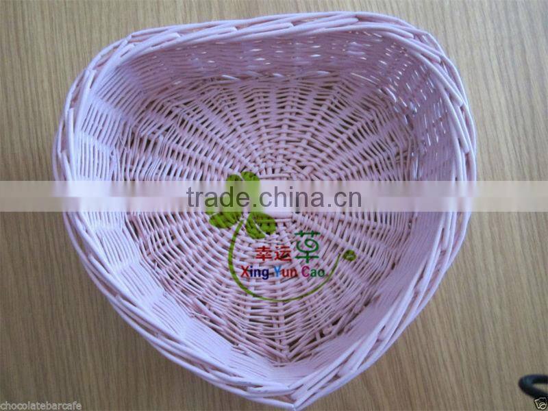 heart wicker storage fruit baskets empty fruit basket