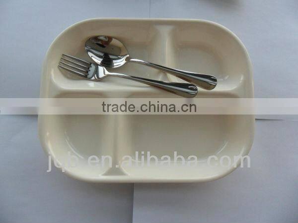 square melamine mess Tray with cover
