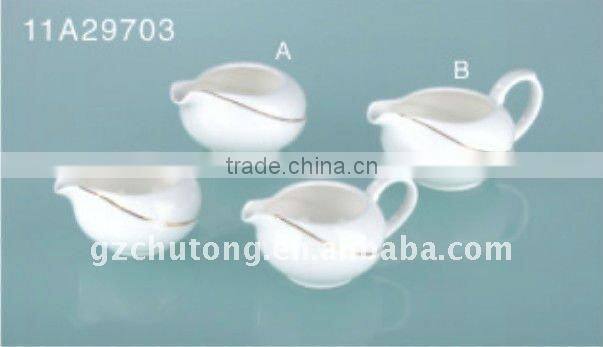 14PCS fine bone china white ceramic dinnerware tableware set