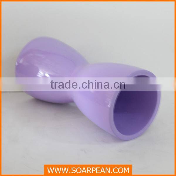 Unique Home Decorative Fiberglass Purple Flower Vase
