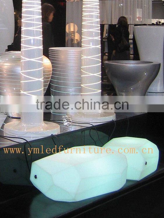 Cool Bar/club/party/wedding/KTV/hotel illuminated Outdoor Aluminum Bar Stools