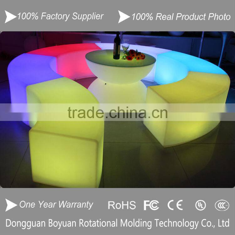 rechargeable color changing LED stool/led bar counter