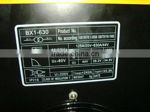 AC arc welder BX1 series welding machine(BX1-630)