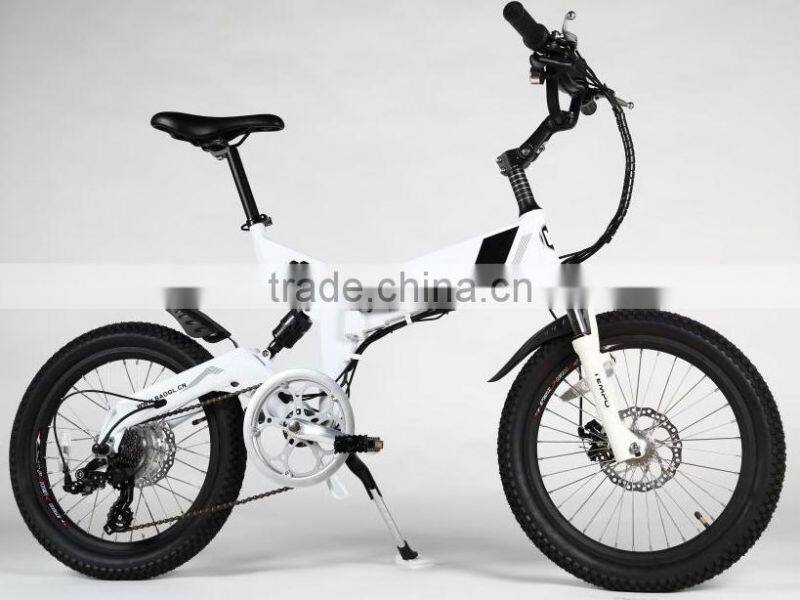 20 inch aluminum frame fast lithium battery powered electric folding bike