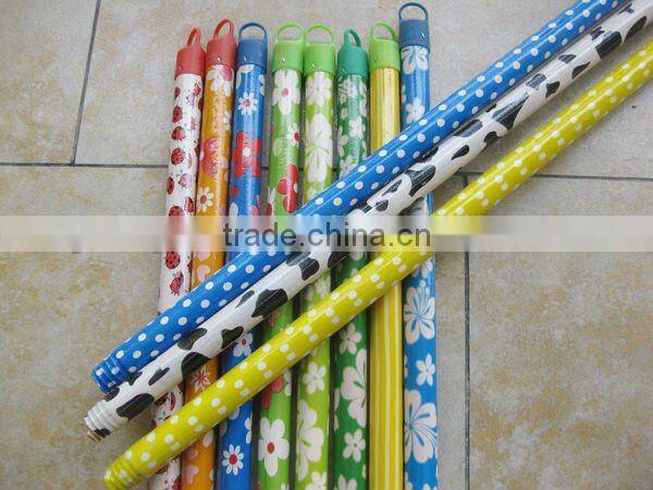PVC coated wooden parts of the broom