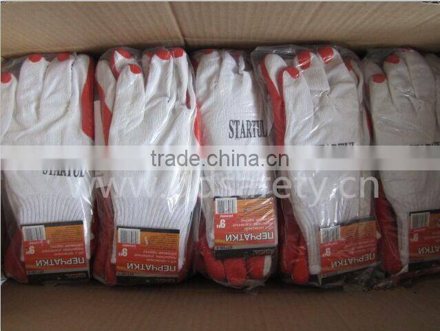 DDSAFETY 2017 With 5years experience Safety cotton with latex glove