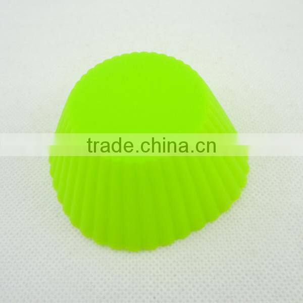 round shape FDA silicone baking cupcake mold
