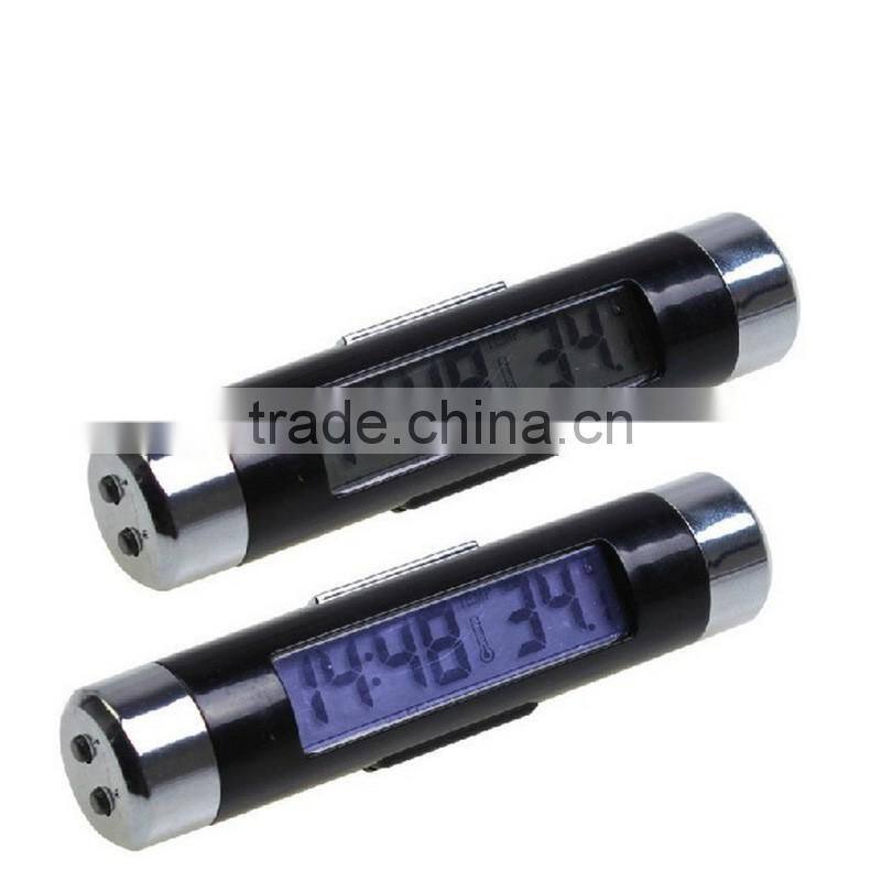 Auto Car clock Thermometer