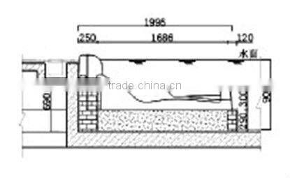 Acrylic material Hydrotherapy massage Spa Bed