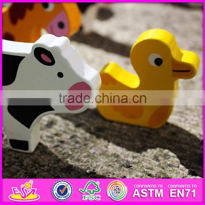 Hot sale children mini wooden toy barn kits W06A156-S
