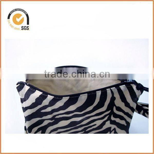Waxed Canvas Cosmetic/Toiletry Zipper Pouch (Zebra) By Chiqun Donggaun CQ-H02003