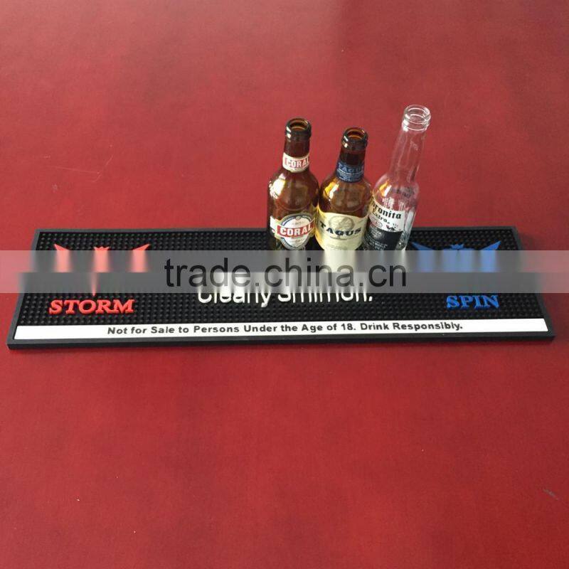 OEM pvc bar mat printing promotional rubber bar mat