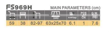 Foldable Rollator Mobility Walking Aids with Ergonomic handles for walking outsideFS969H