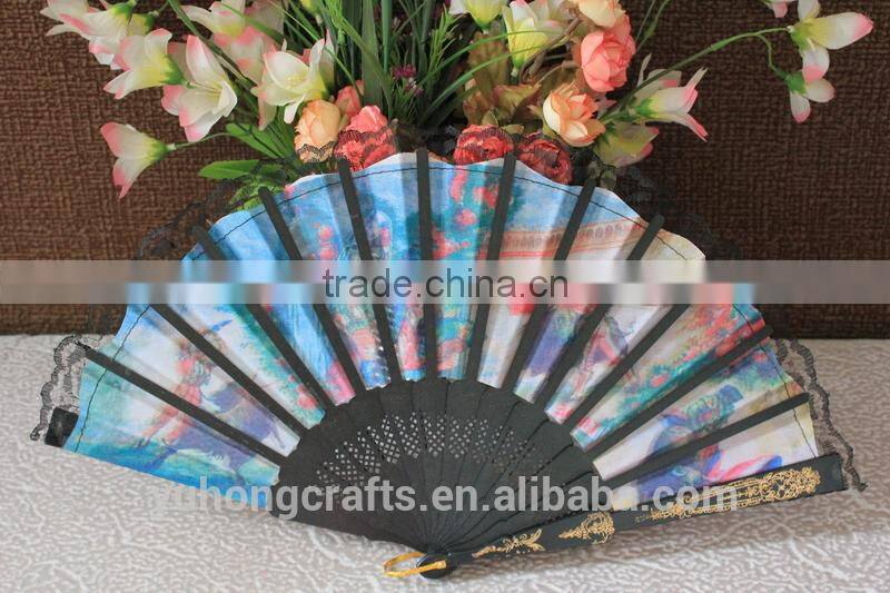Spanish style folding plastic fan
