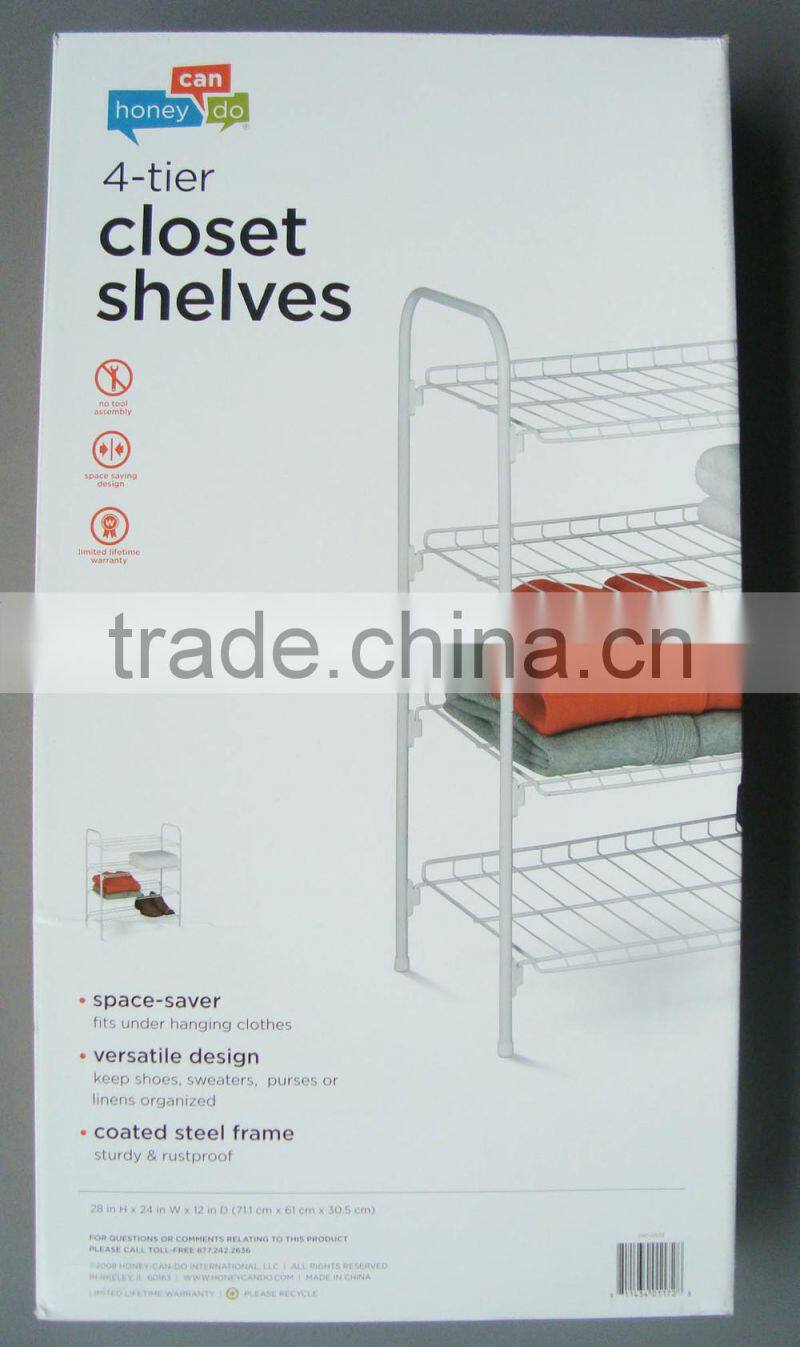 Multilayer composite door shoe rack, White 6 layer wall rack, custom behind door shoe rack